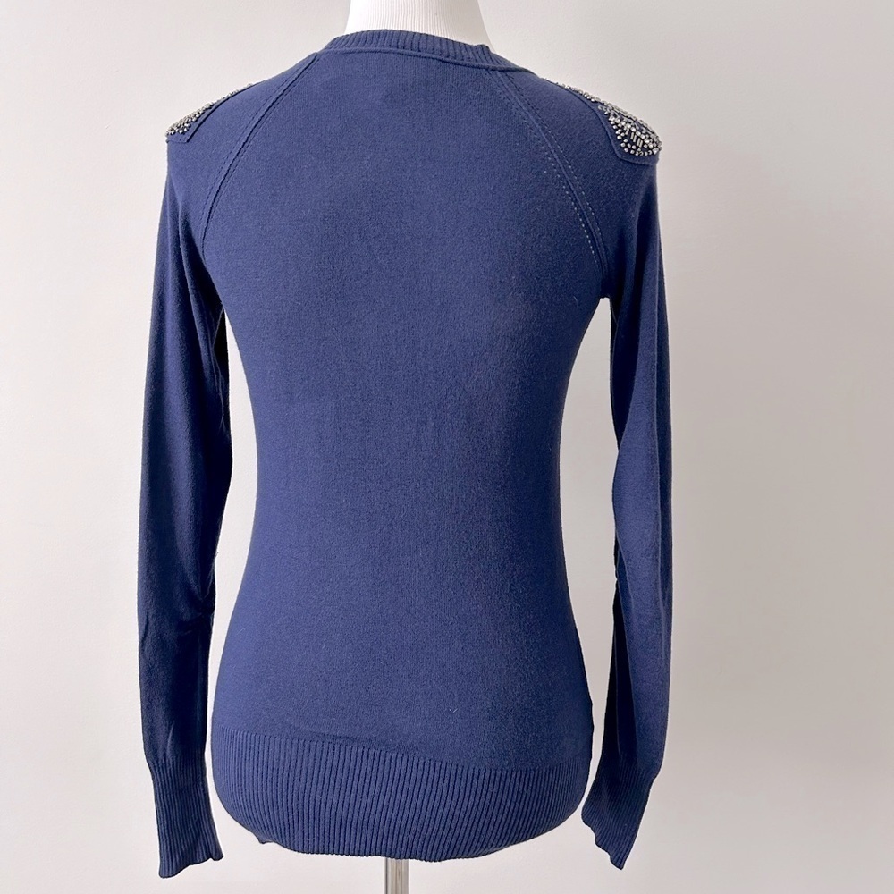 Loft Beaded Shoulder Sweater - Picture 2 of 8